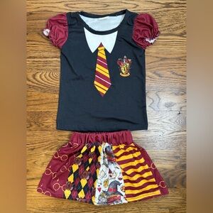 Harry Potter Hogwarts Gryffindor Themed Kids Toddler Outfit Size 12-18 Months